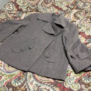 Cute bell sleeve wool jacket